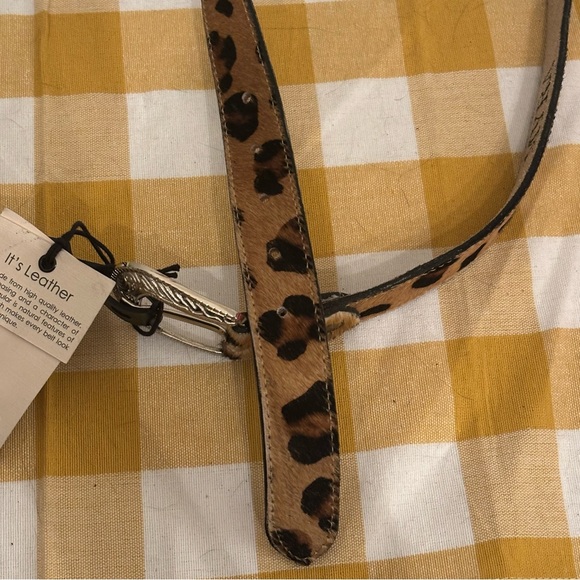 Myra Leopard Animal Print Leather Western Belt Size Small - Picture 7 of 10